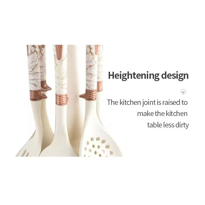 Food-grade silicone kitchenware set - 7-piece set