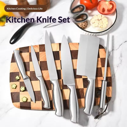 Stainless steel kitchen knife set - 9-piece set