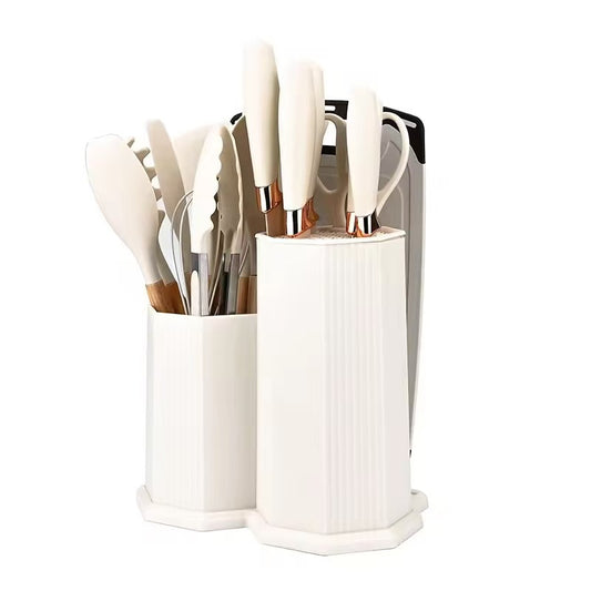 Rhombic silicone kitchenware set - 19-piece set