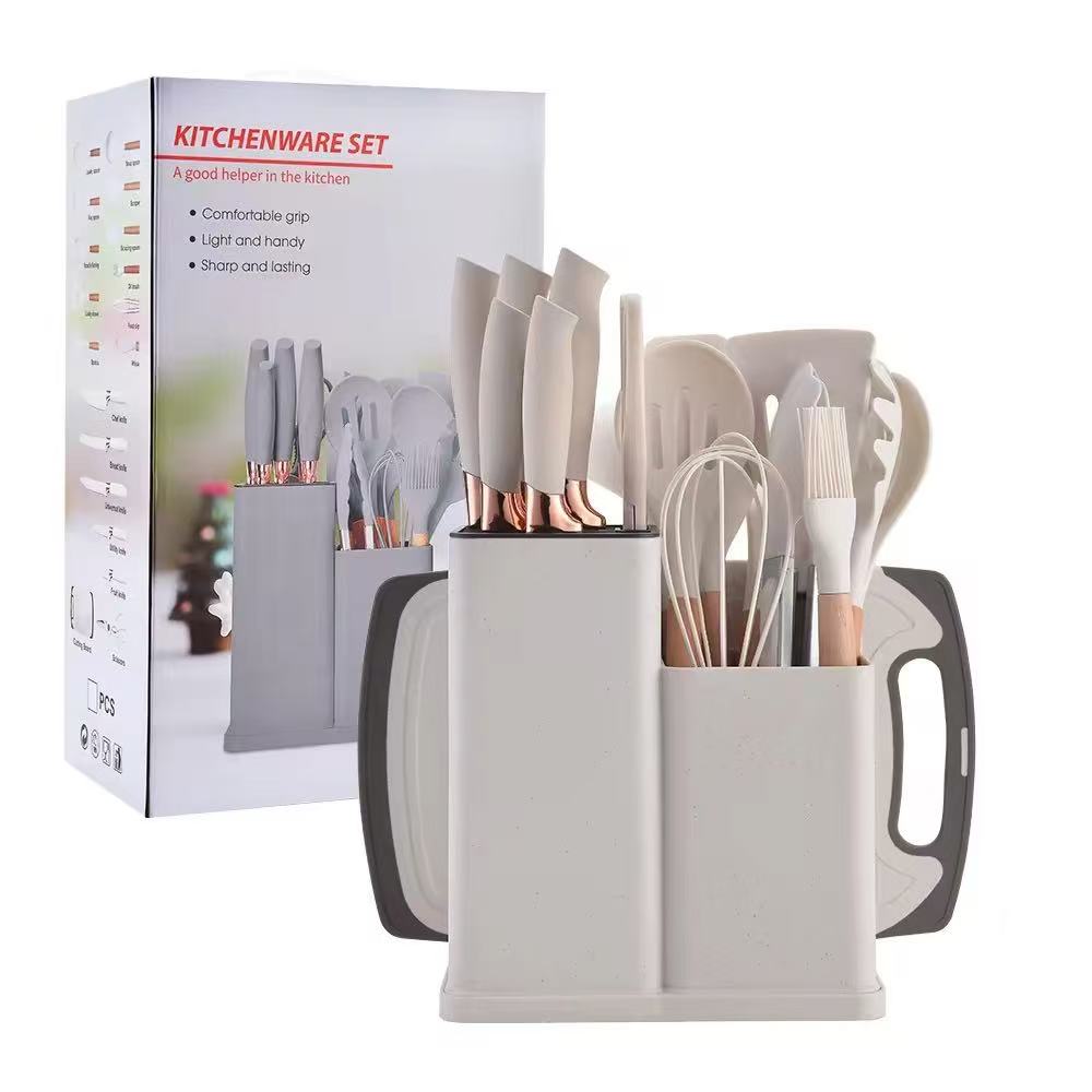 High-temperature-resistant food-grade silicone kitchenware set - 19-piece set