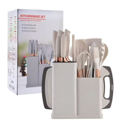 High-temperature-resistant food-grade silicone kitchenware set - 19-piece set