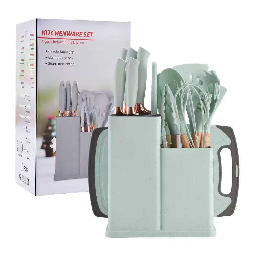 High-temperature-resistant food-grade silicone kitchenware set - 19-piece set