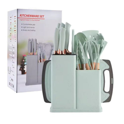High-temperature-resistant food-grade silicone kitchenware set - 19-piece set