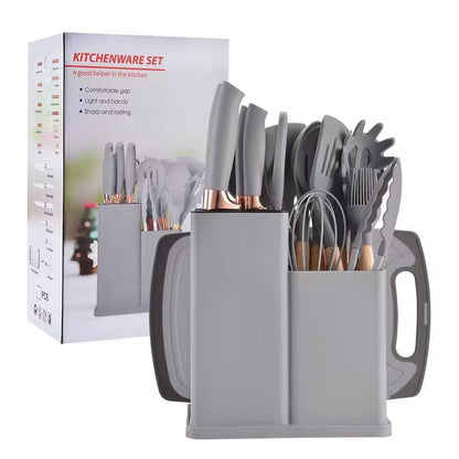 High-temperature-resistant food-grade silicone kitchenware set - 19-piece set
