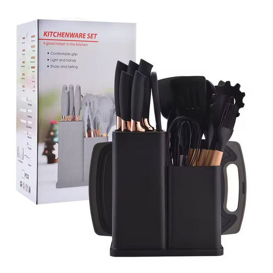 High-temperature-resistant food-grade silicone kitchenware set - 19-piece set