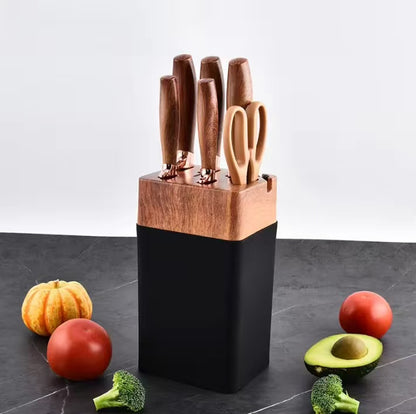 Stainless steel kitchen knife set - 7-piece set