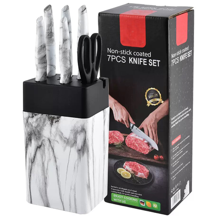 Stainless steel kitchen knife set - 7-piece set