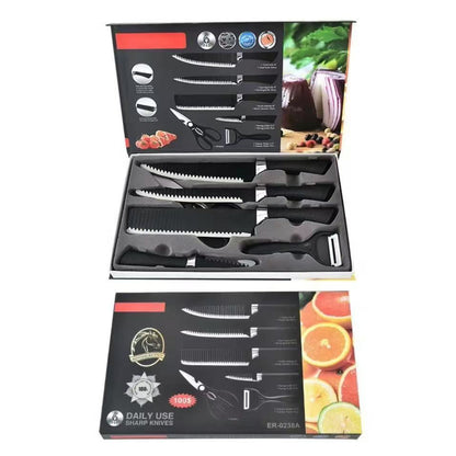 Stainless steel kitchen knife set - 6-piece set