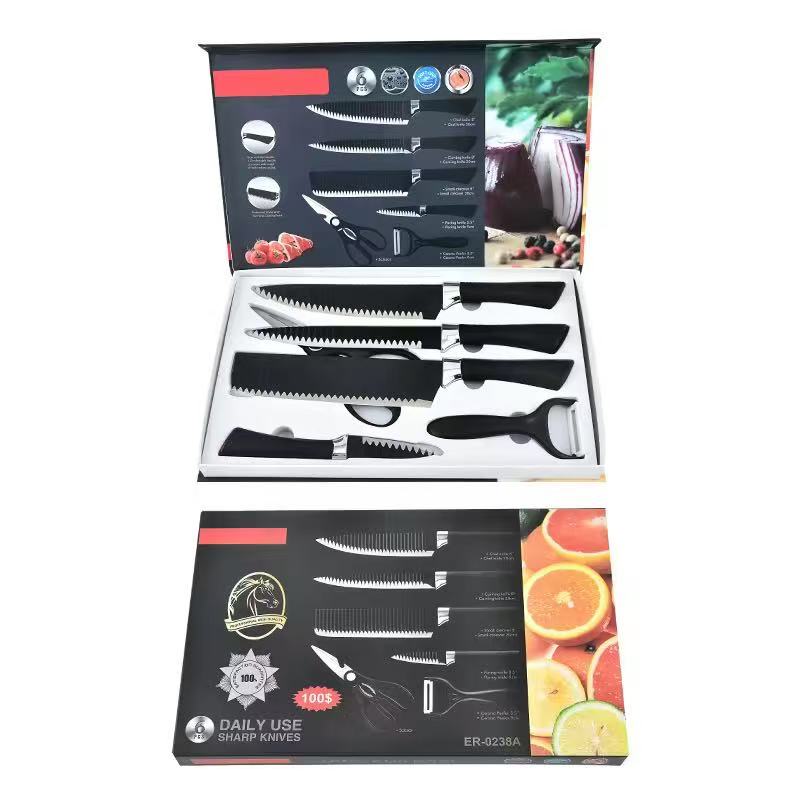 Stainless steel kitchen knife set - 6-piece set