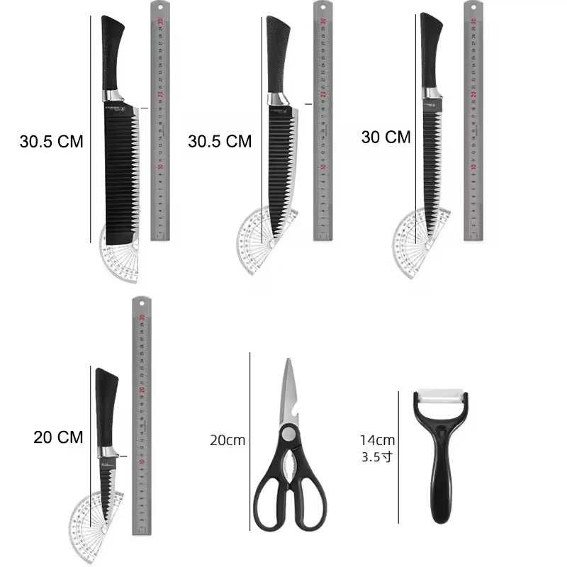 Stainless steel kitchen knife set - 6-piece set