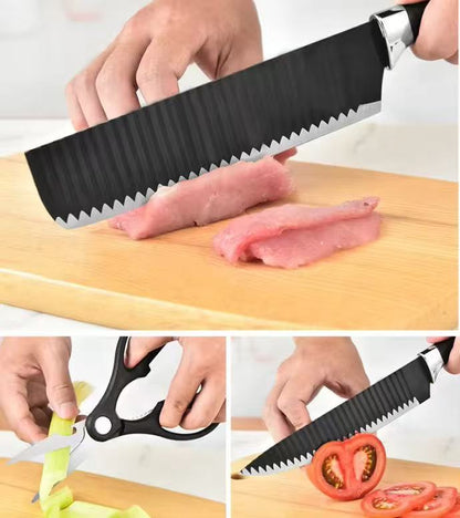 Stainless steel kitchen knife set - 6-piece set