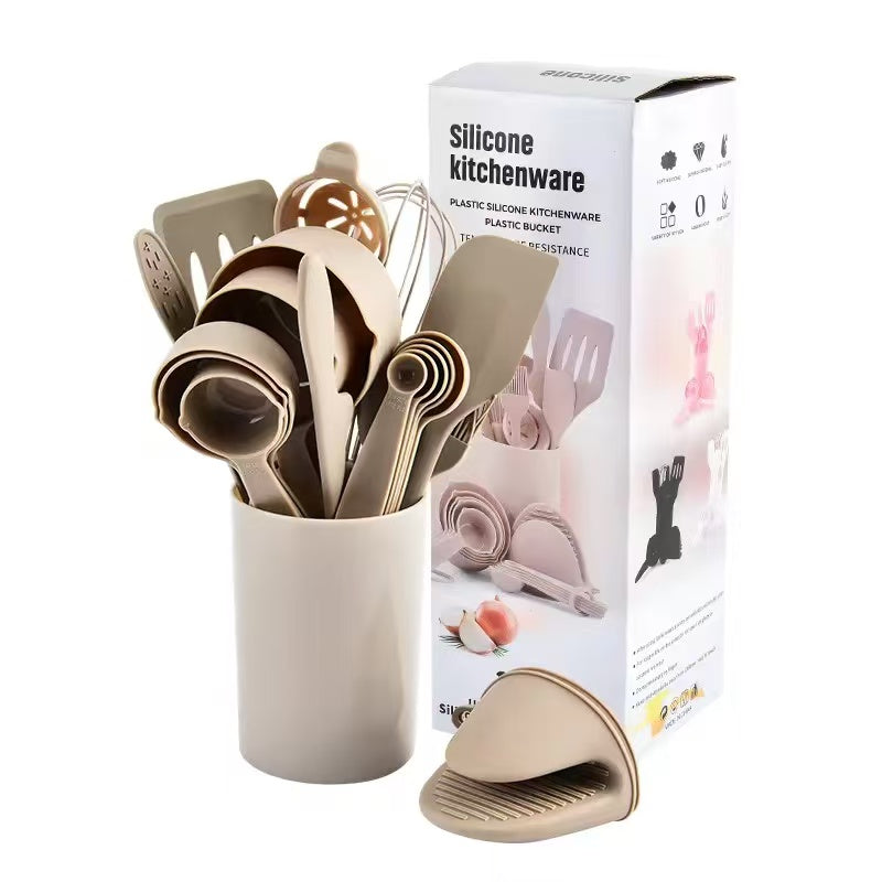 Food-grade silicone cooking and baking tool set - 21-piece set