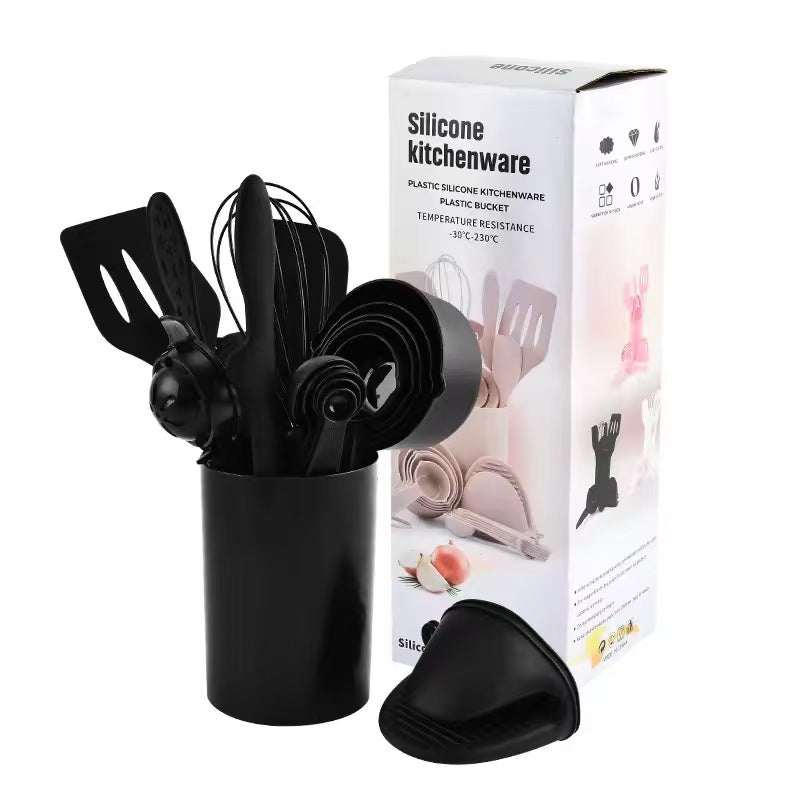 Food-grade silicone cooking and baking tool set - 21-piece set