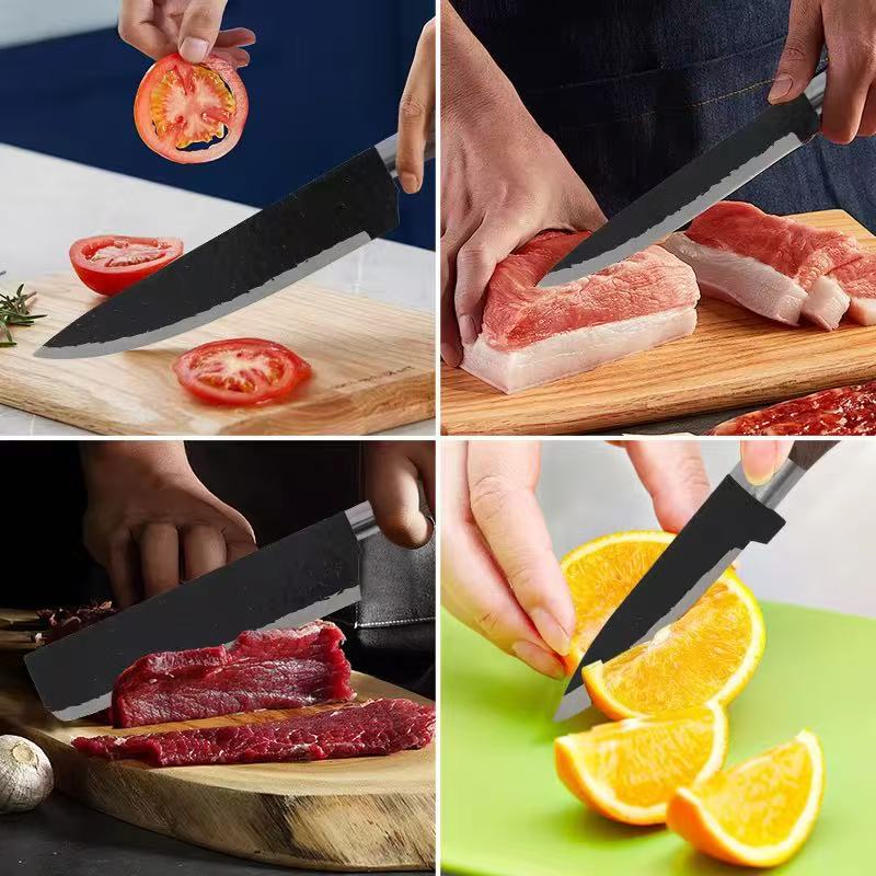 Stainless steel kitchen knife set - 8-piece set