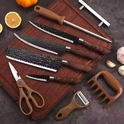 Stainless steel kitchen knife set - 8-piece set