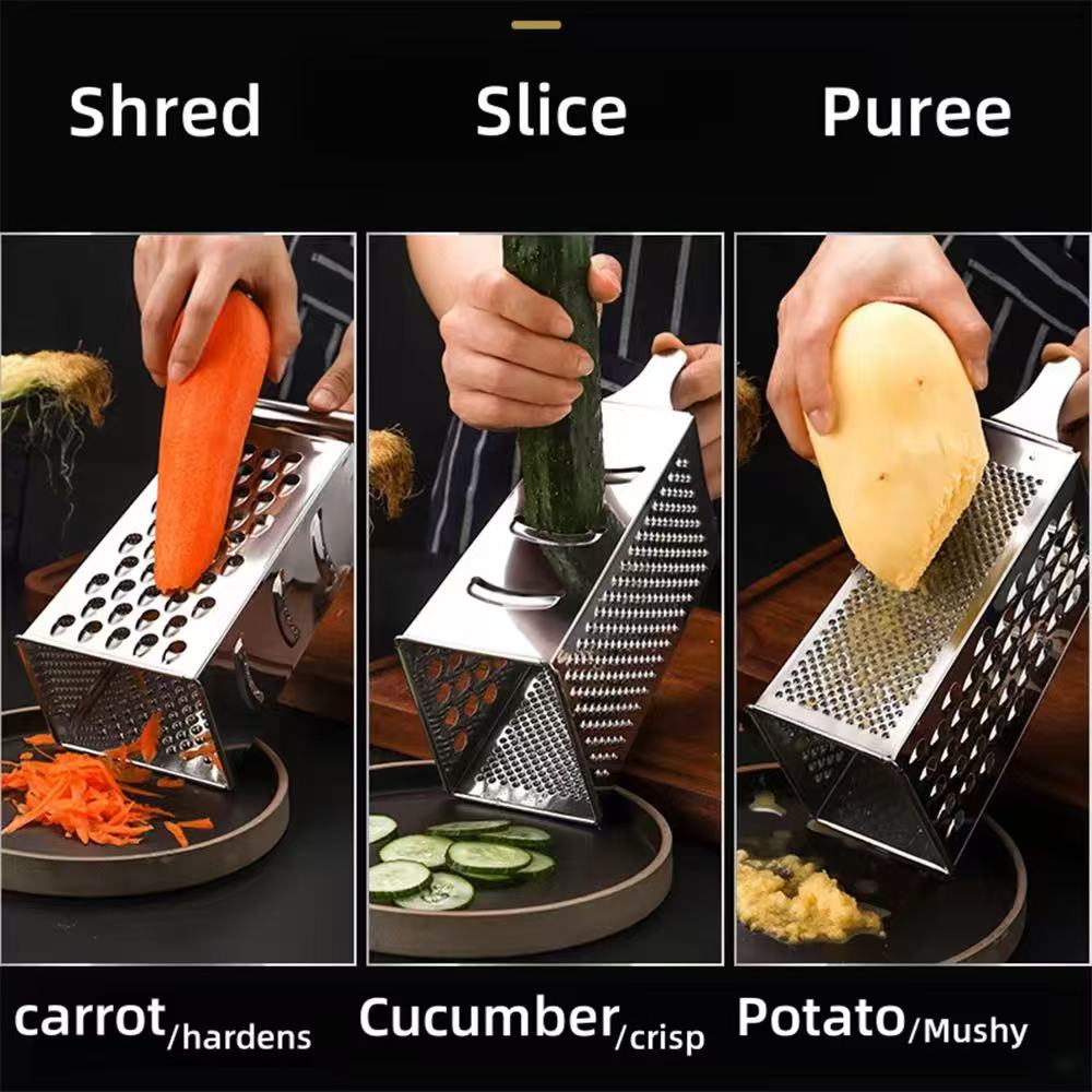 Stainless steel kitchen household vegetable grater