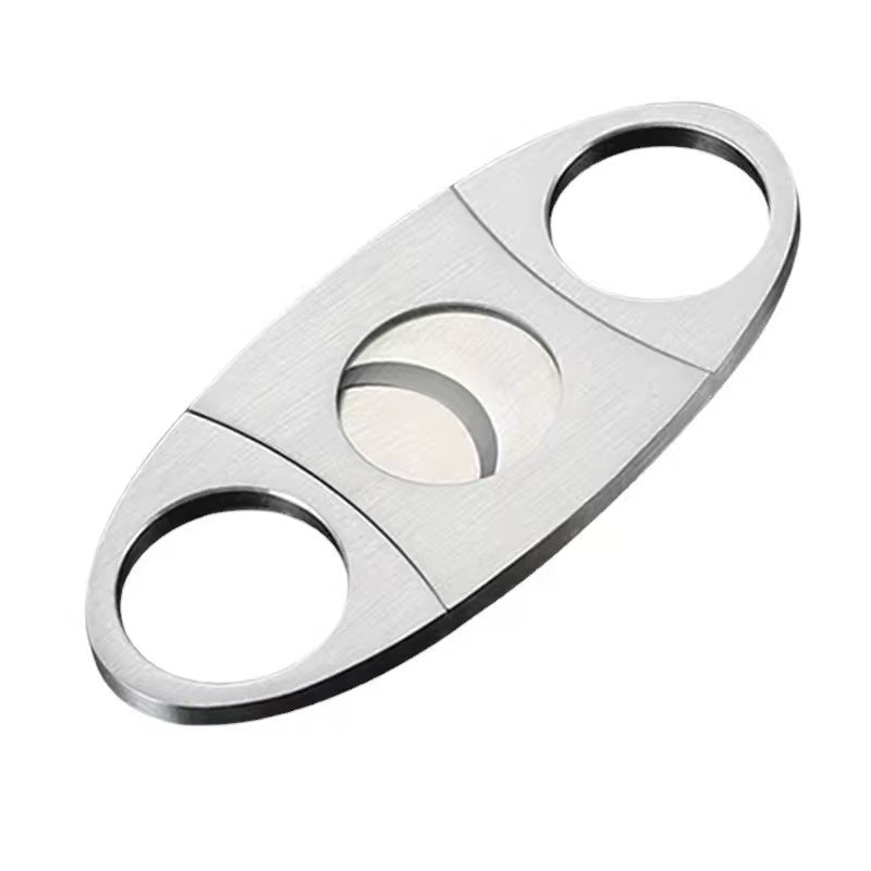 Stainless steel cigar cutter