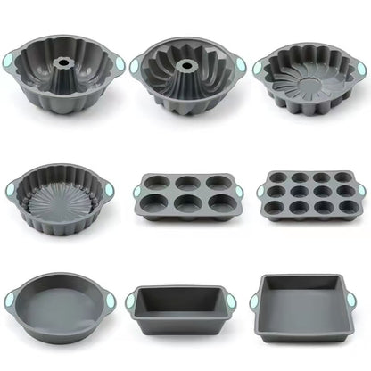 Silicone cake mousse bread baking tray, household baking mold set