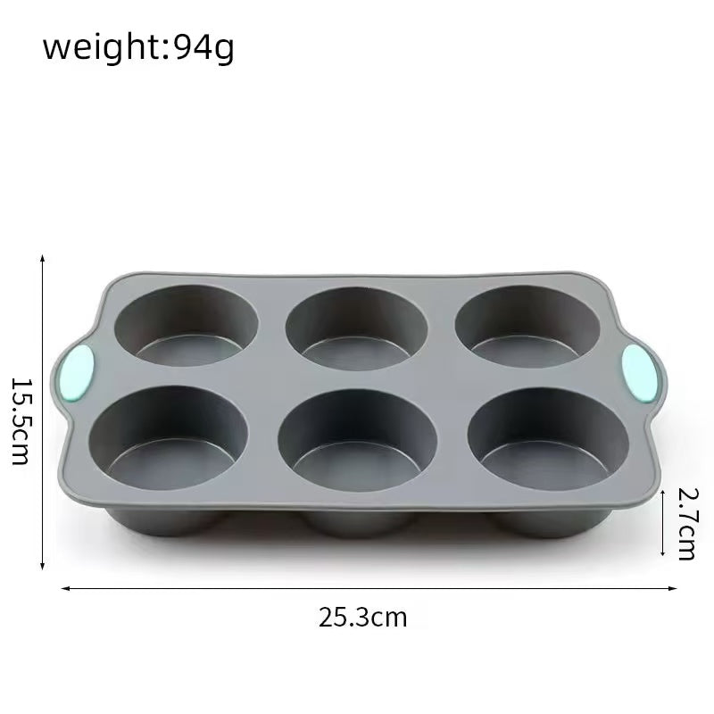 Silicone cake mousse bread baking tray, household baking mold set
