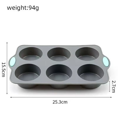 Silicone cake mousse bread baking tray, household baking mold set