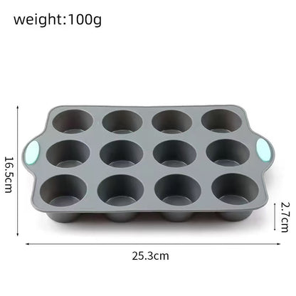 Silicone cake mousse bread baking tray, household baking mold set
