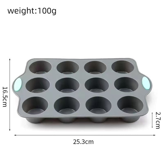Silicone cake mousse bread baking tray, household baking mold set