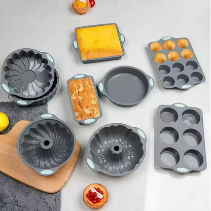 Silicone cake mousse bread baking tray, household baking mold set
