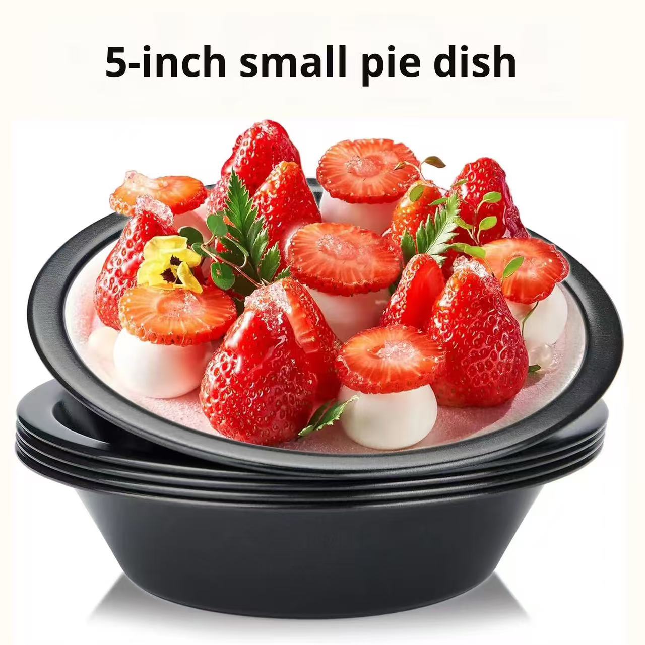 5-inch carbon steel flat-bottom pan, pizza, cake, hamburger and bread baking tray