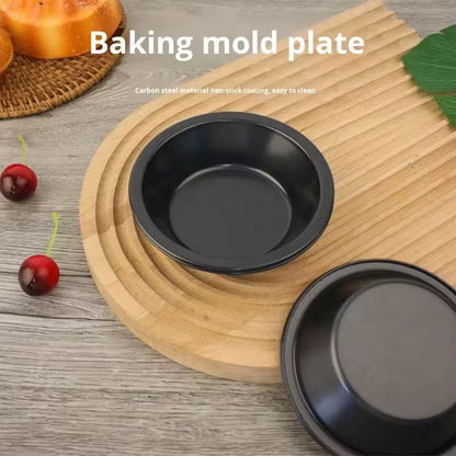 5-inch carbon steel flat-bottom pan, pizza, cake, hamburger and bread baking tray