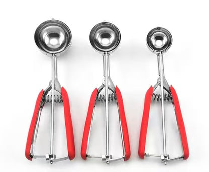 304 stainless steel ice cream scoop / fruit scoop / dessert spoon / ice cream baller