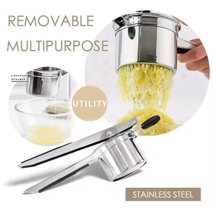 Silicone handle potato masher