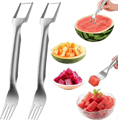 430 stainless steel fruit divider, watermelon dicing tool, fruit fork