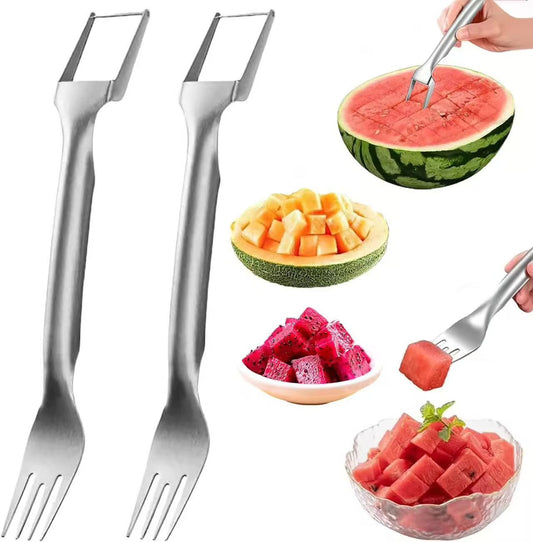 430 stainless steel fruit divider, watermelon dicing tool, fruit fork