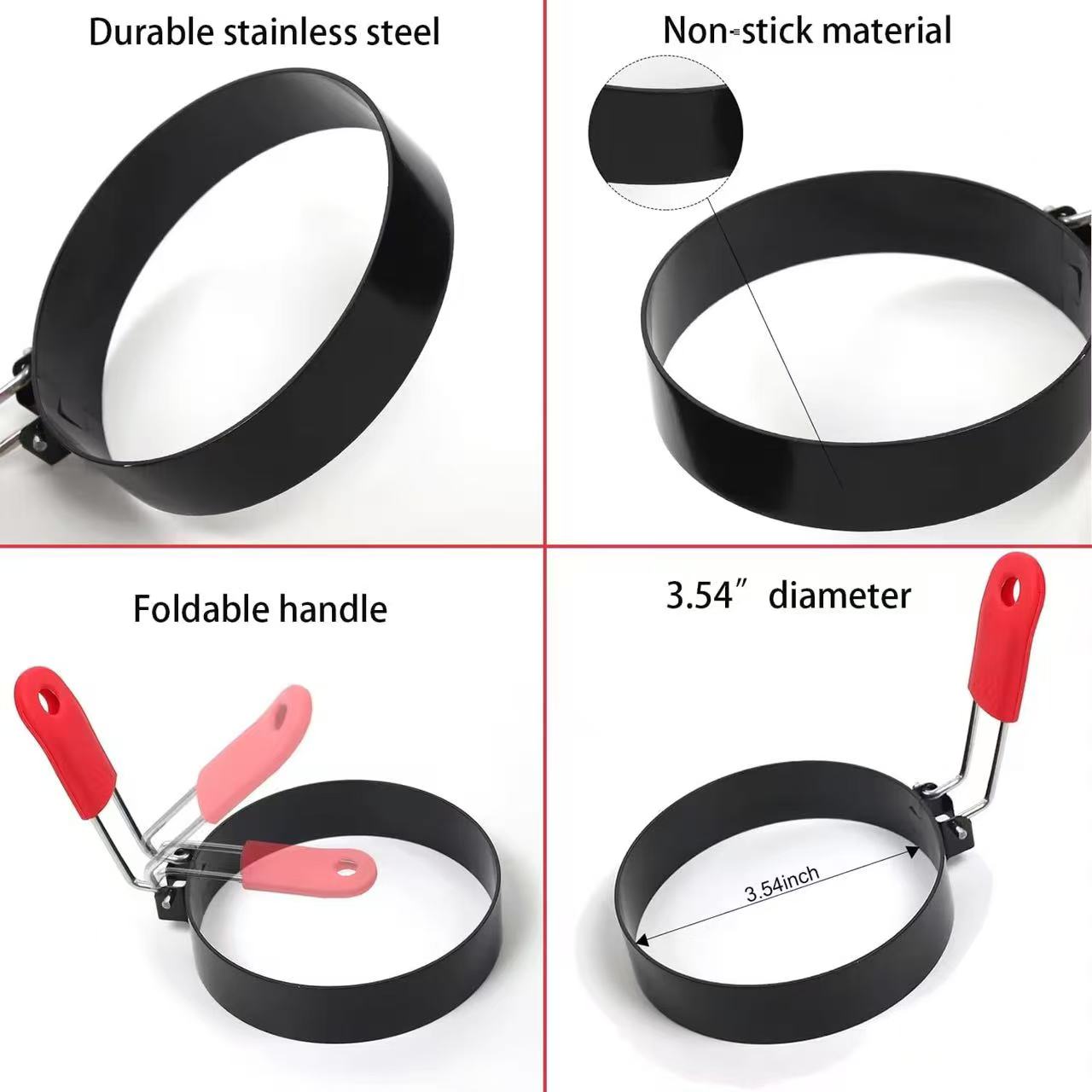 Stainless steel egg frying mold - Egg cooking tool of the highest quality