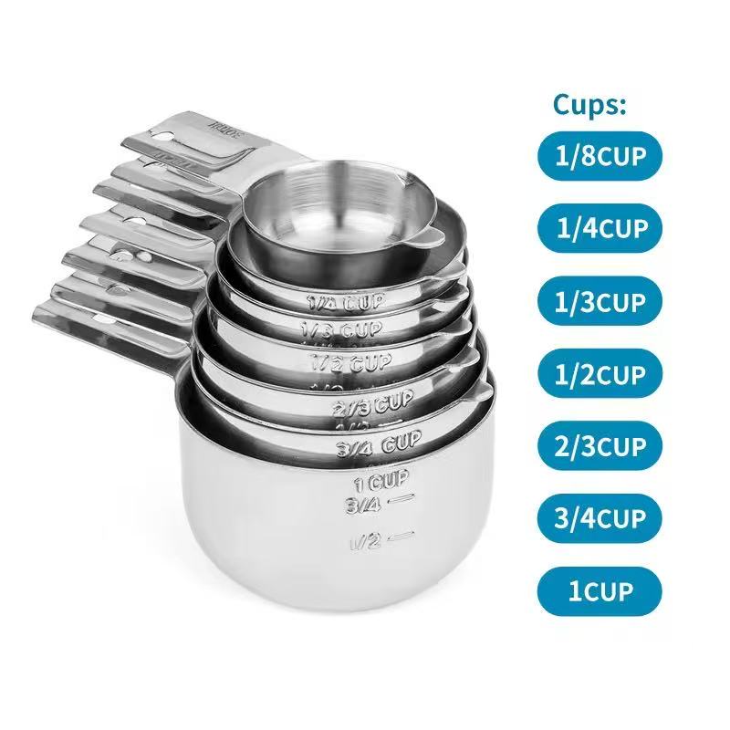 304 stainless steel measuring cup and measuring spoon baking tool set