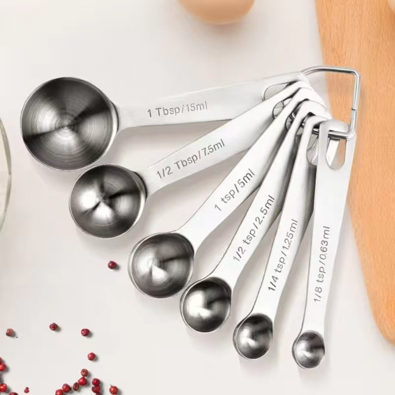 304 stainless steel measuring cup and measuring spoon baking tool set