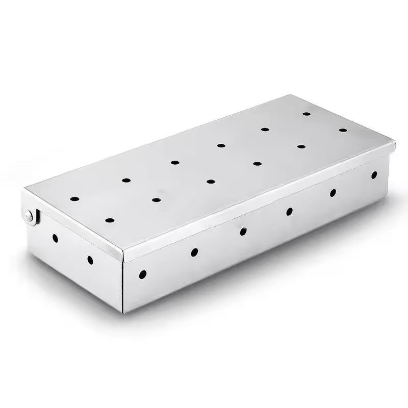 Stainless steel smoked box, charcoal box, barbecue accessories for cooking together