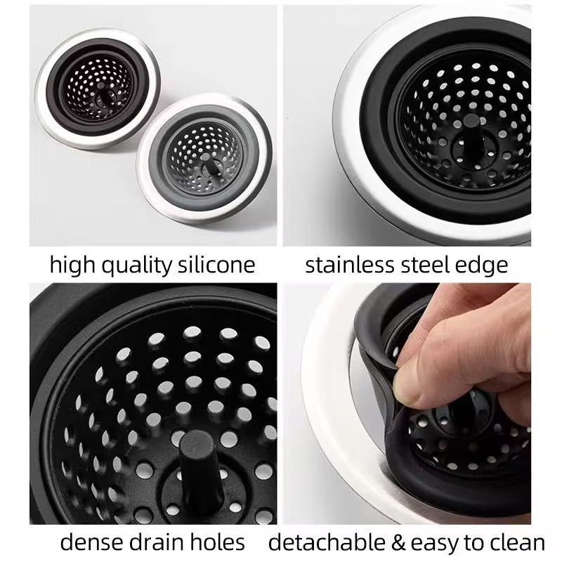 Silicone water tank filter screen, sink filter screen