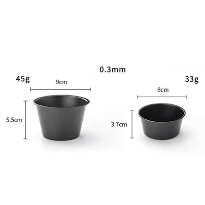 Carbon steel pudding cup egg tart cake mold