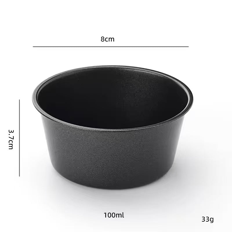 Carbon steel pudding cup egg tart cake mold