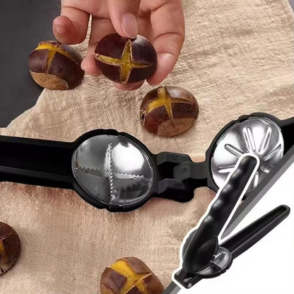 Stainless steel chestnut opener, nut shell remover, walnut and chestnut clamp