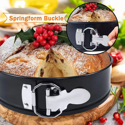 Locking cake mold set, baking tray