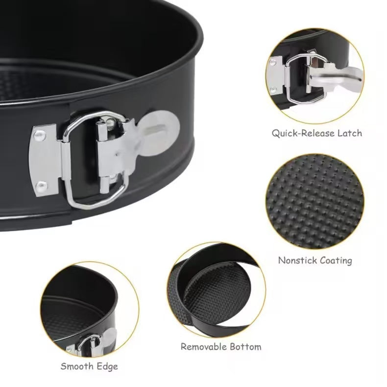 Locking cake mold set, baking tray