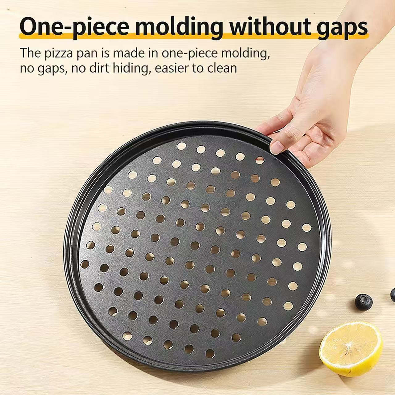 Cheese pizza carbon steel baking pan