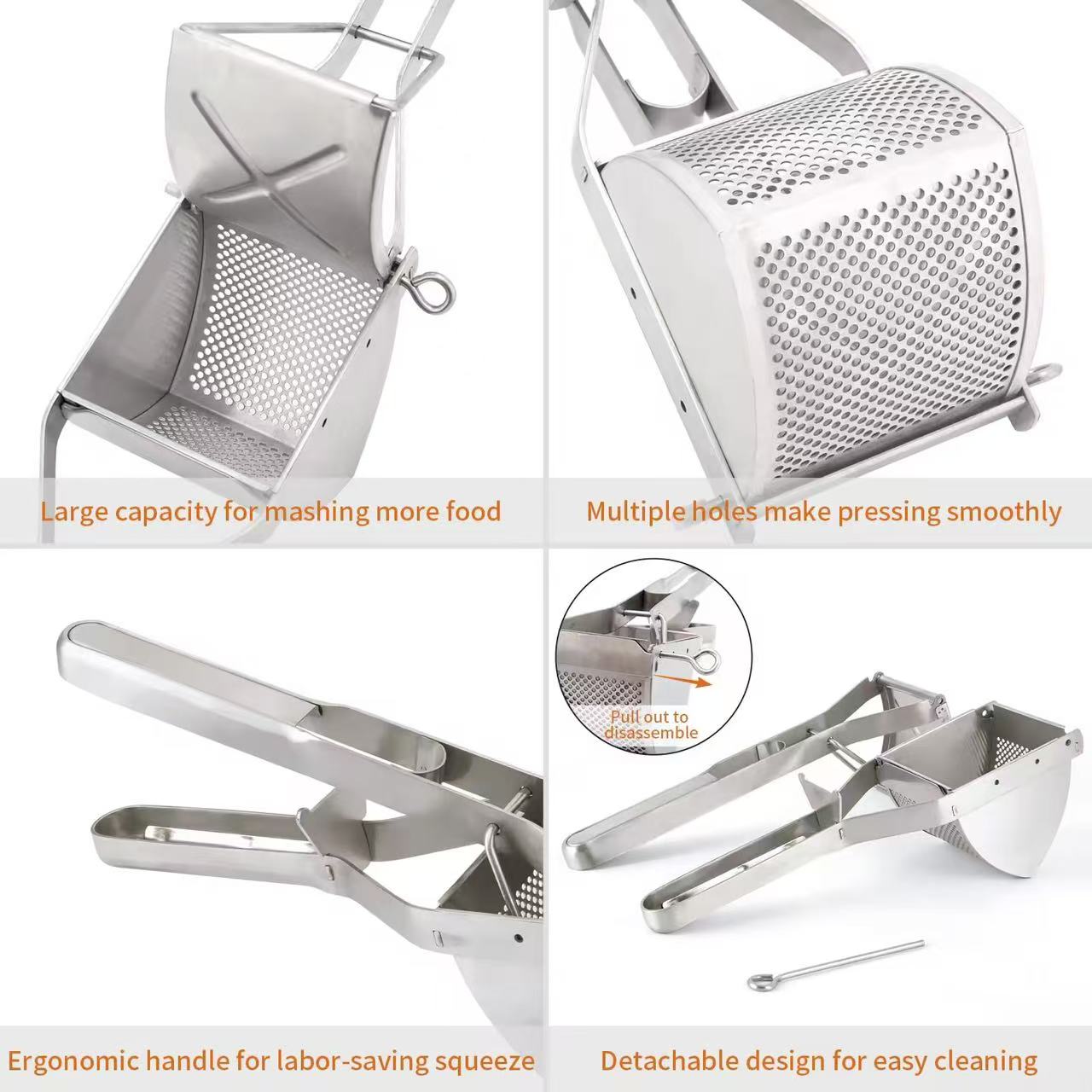 Stainless steel potato presser / Potato masher