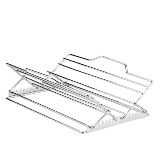 Foldable stainless steel chicken rack