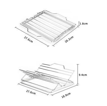 Foldable stainless steel chicken rack