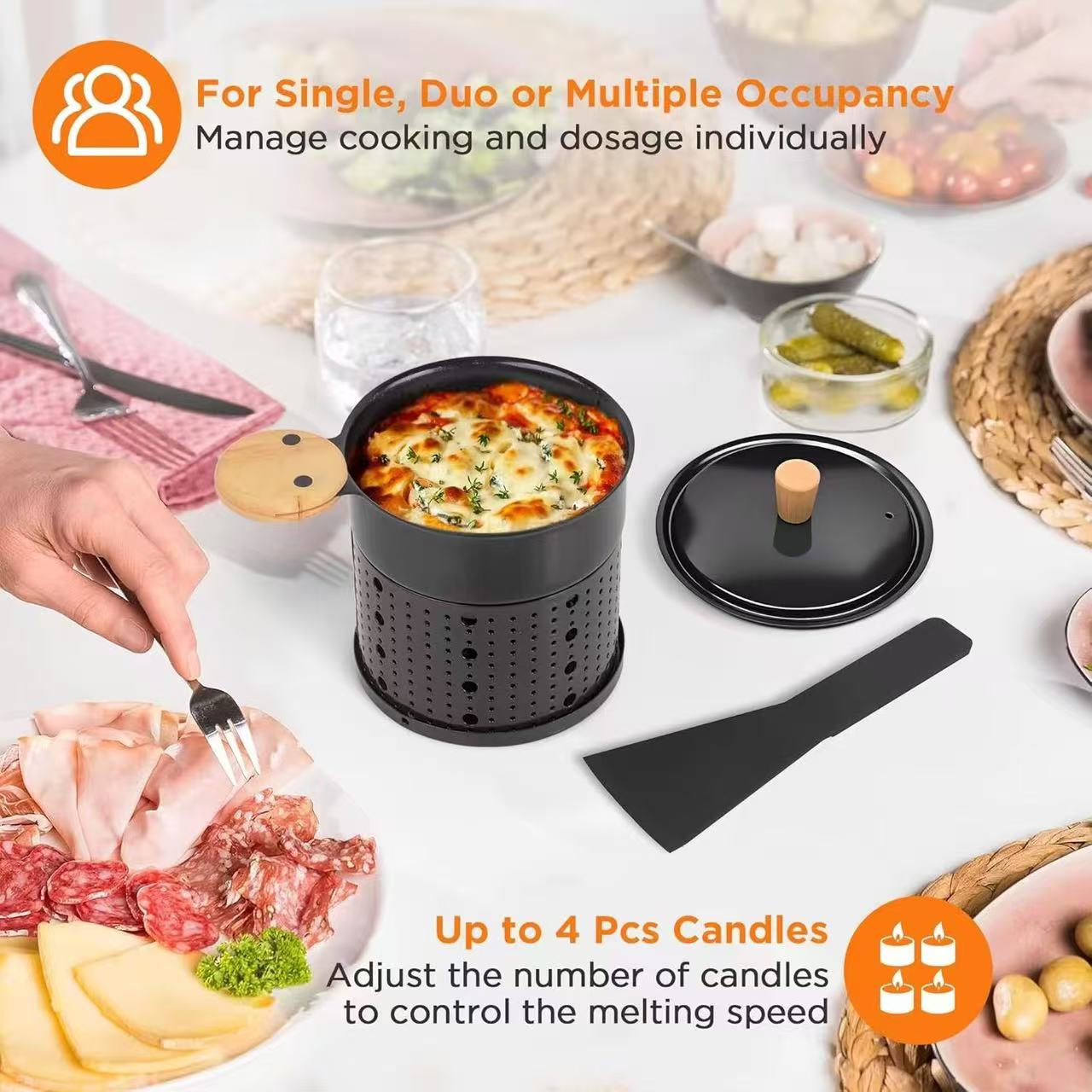Mini round cheese oven set