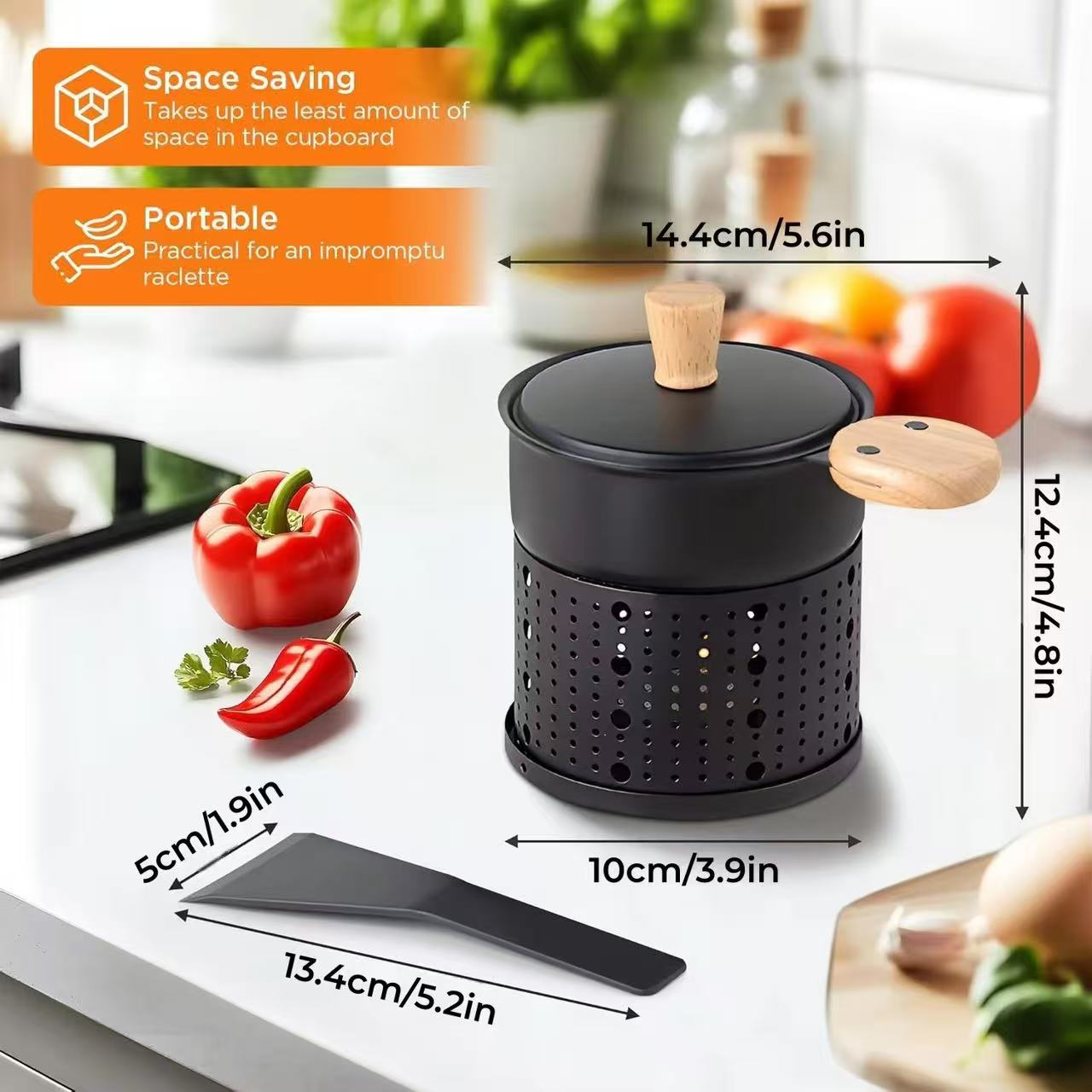 Mini round cheese oven set