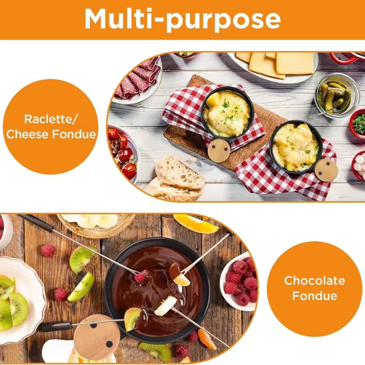 Mini round cheese oven set